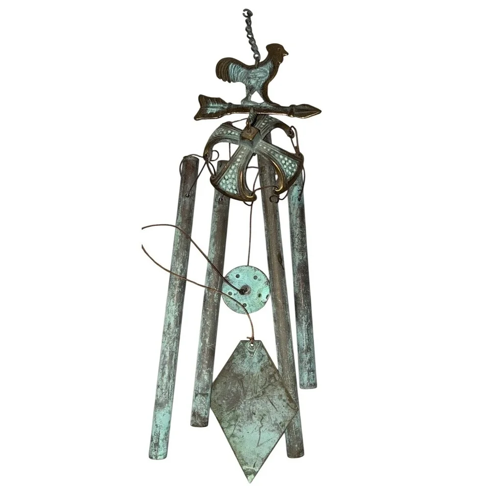 Rooster‎ Arrow Wind Chime Brass 24
